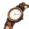 Mix Wood Women Wood Watch | White