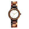 Mix Wood Women Wood Watch | White