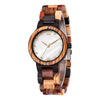 Mix Wood Women Wood Watch | White